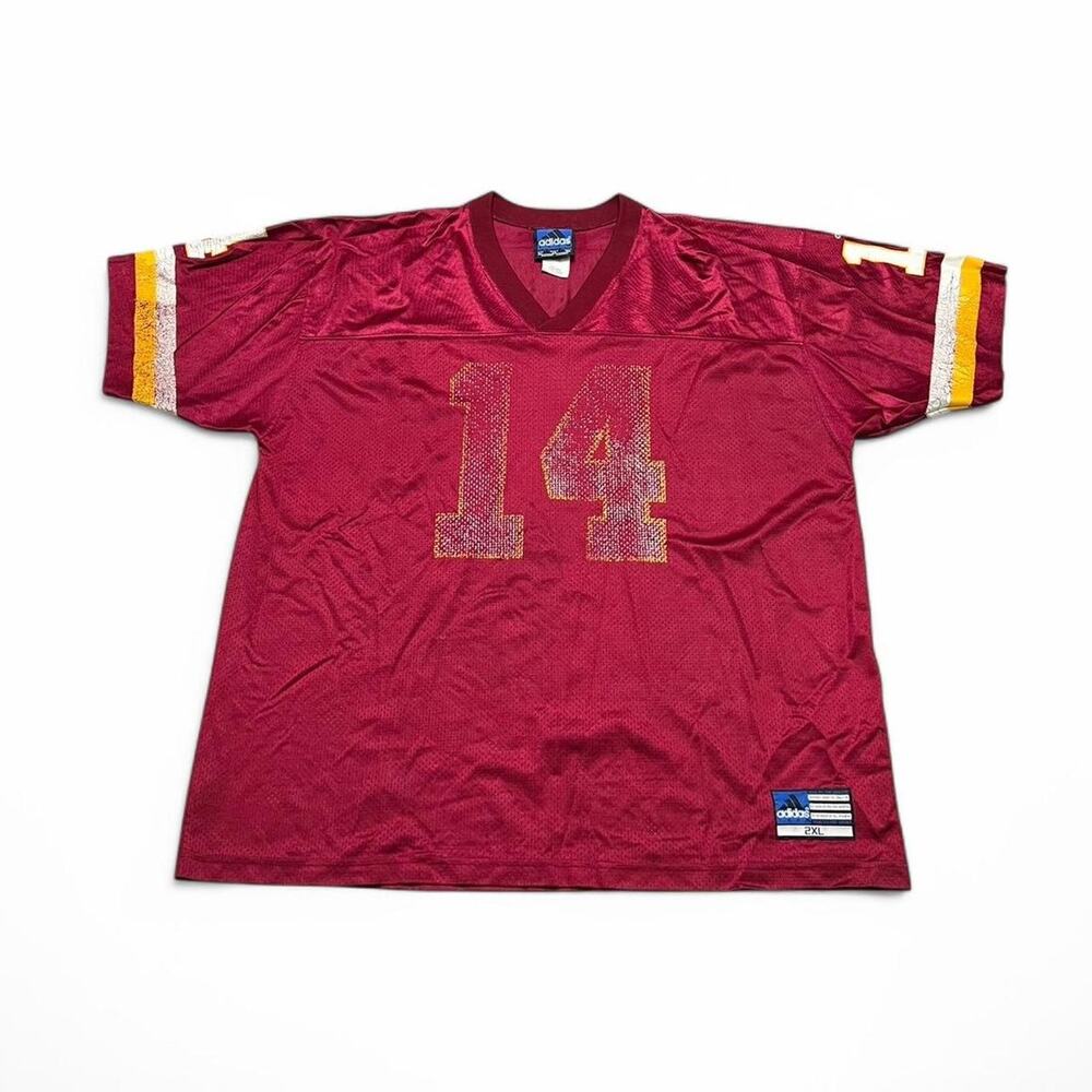 VINTAGE Y2K Washington Redskins Football Jersey Men‎ XXL Red Adidas B.Johnson